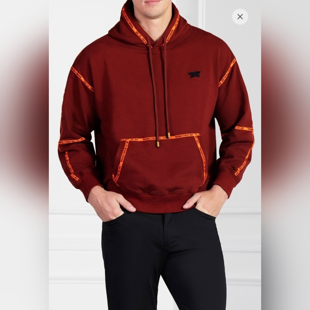 PXG Red and Orange Sweatshirt Comfortable Casual Hoodie